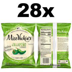Miss Vickie's Jalapeño Kettle Chips in a bowl, great for sharing with dips.