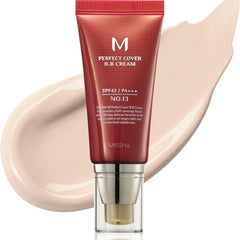 MISSHA M Perfect Cover BB Cream No.13 Bright Beige packaging for daily use