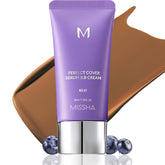 MISSHA M Perfect Cover Serum BB Cream No 41 tan pump bottle shows lightweight hydration