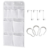 MISSLO hanging mesh pockets organize shower essentials clearly
