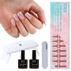 Misssix Deep French Tip nails kit image showing complete at home manicure set