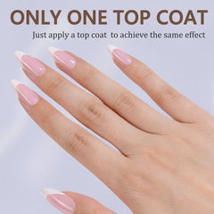 Misssix press-on nails medium almond pink for salon-like results.