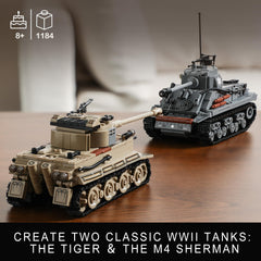 MISTBUY WW2 M4 Sherman tank build set enables realistic battlefield scenes at home