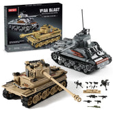 MISTBUY WW2 Tiger I tank build set with authentic bricks for imaginative history play