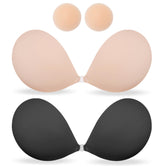 MITALOO seamless adhesive bra with front buckle provides secure all-day wear.