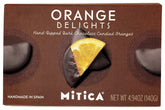 Mitica Chocolate Candied Oranges packaging highlighting the 4.94 oz size for gifting