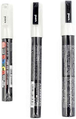 Uni POSCA White PC-5M 1.8–2.5mm nib close up for wide color fills