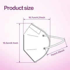 Miuphro KN95 5-ply protection layers provide filtration design.
