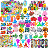 Mivanlin party favors for kids set, colorful assortment ideal for classroom prizes.