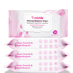 mivida makeup remover wipes bulk-packaging highlights value for families and travelers