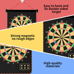 Mixi magnetic darts and board close-up highlighting safety for kids.