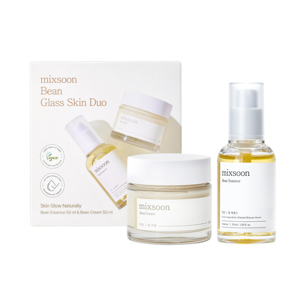 Mixsoon Bean Essence bottle showing hydration and glow