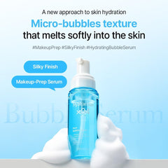Mixsoon Hyalraebae Pore Bubble Serum foam close-up demonstrates how the ultra-fine texture absorbs.
