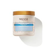 Mizani Moisture Fusion bottle label highlighting hydration for curls