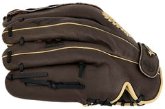 Mizuno Prospect pigskin leather close-up emphasizing rugged durability.