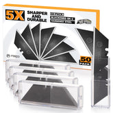 M MEEPO 50-pack blades for long-lasting, precise box cutting.