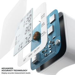MMIZOO adjustable cuff fits 5.31–7.68 inches for comfortable accurate measurements.