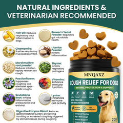 MNQAXZ Dog Cough Relief Chews tasting test of chicken flavor that dogs love