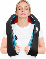 Mo Cuishle Shiatsu neck massager side view highlights versatile targeting of shoulders.