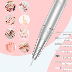 MOCOWIND rechargeable nail file with 3600mAh battery for cordless use.
