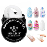 Modelones 3D Sculpting Gel Milky White bottle closeup for nail art inspiration
