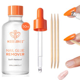 Modelones 60ml remover bottle ready for quick nail glue removal