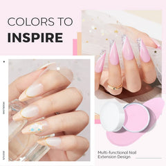 Modelones baby pink acrylic powder shade for daily nail art.