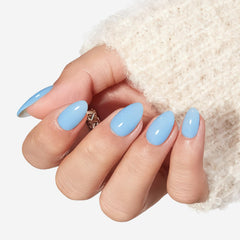 Modelones blue press on nails kit with glue for lasting wear