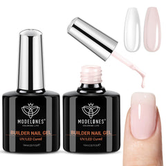 Modelones Builder Nail Gel clear focus for smooth base and long wear