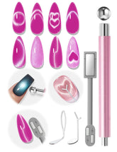 Modelones cat-eye magnet set for versatile at-home nail art designs