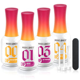 Modelones dip powder liquid set base coat for strong adhesion and nourished nails.