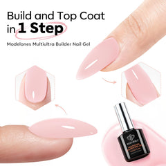 Modelones extend nail length with 9-in-1 gel for versatile DIY manicures.