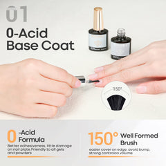 Modelones gel-polish base-coat set displayed for easy at-home manicure.