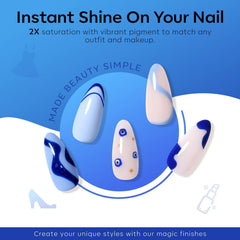 Modelones Light-turquoise gel polish offers bright accent shade for fresh looks