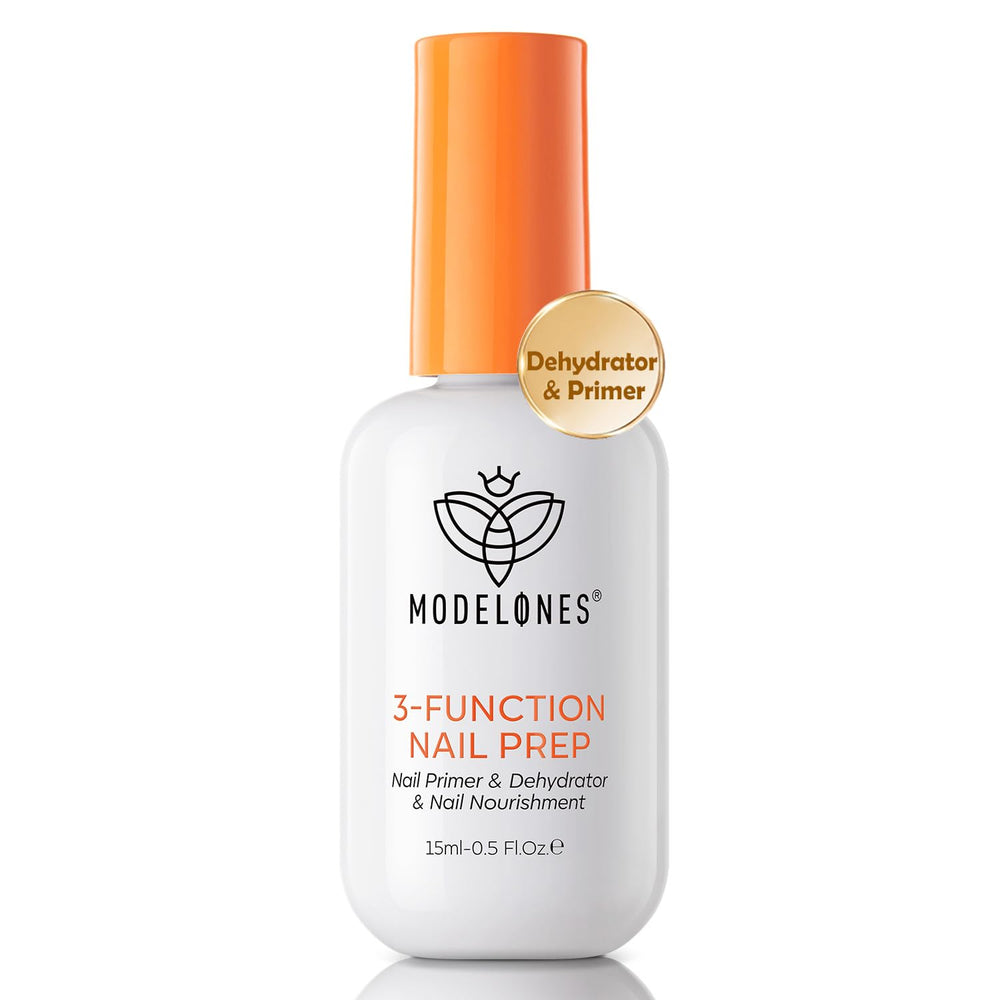 Modelones Nail Dehydrator bottle ready for prep, creating an oil-free surface for better adhesion.