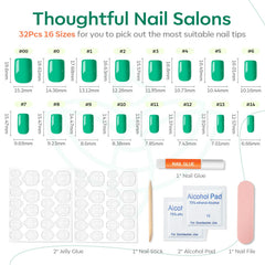 Modelones nail glue and tabs included for secure, easy application.