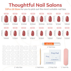 Modelones nail glue included for durable wear.
