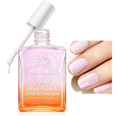 Modelones Nail Strengthener bottle close-up showing sleek design and glossy finish for nails