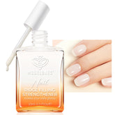 Modelones Milky White Nail Strengthener bottle front shows healthy shine.