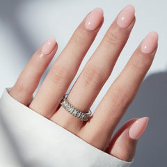 Adhesive tabs close-up showing secure fit for Modelones nails