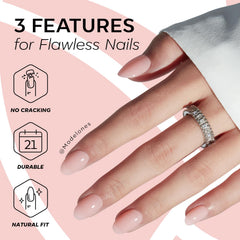Mini file for shaping Modelones Nude Pink nails