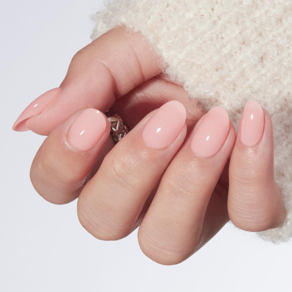 Modelones Nude Pink press-on nails with glue kit for quick wear
