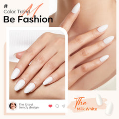 Modelones short spring nails kit with glue and tabs for easy home manicures.