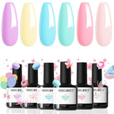 Modelones Spring gel nail polish pastel palette for at-home salon finish