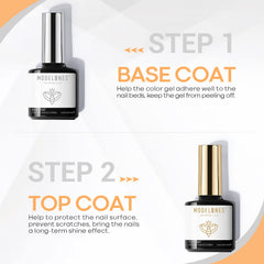 Modelones top-coat bottle delivering high-gloss, no-wipe finish.