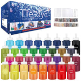 MojiDecor 32-color tie-dye kit for vibrant home projects.