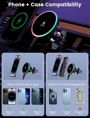 MOKPR MagSafe dash-mount for quick access while driving.