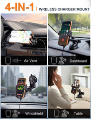 MOKPR multi-mounting options allow windshield, dash, or vent placement.