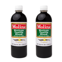 Molina Vanilla bottle pour showing pure vanilla for baking and flavor enhancement.