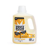 Molly's Suds Citrus Grove bottle ready for a deep clean in HE washers